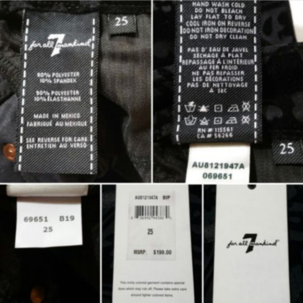 7FAM Jeans Ankle Super Skinny Velvet 0995_25E1M - Picture 8 of 9